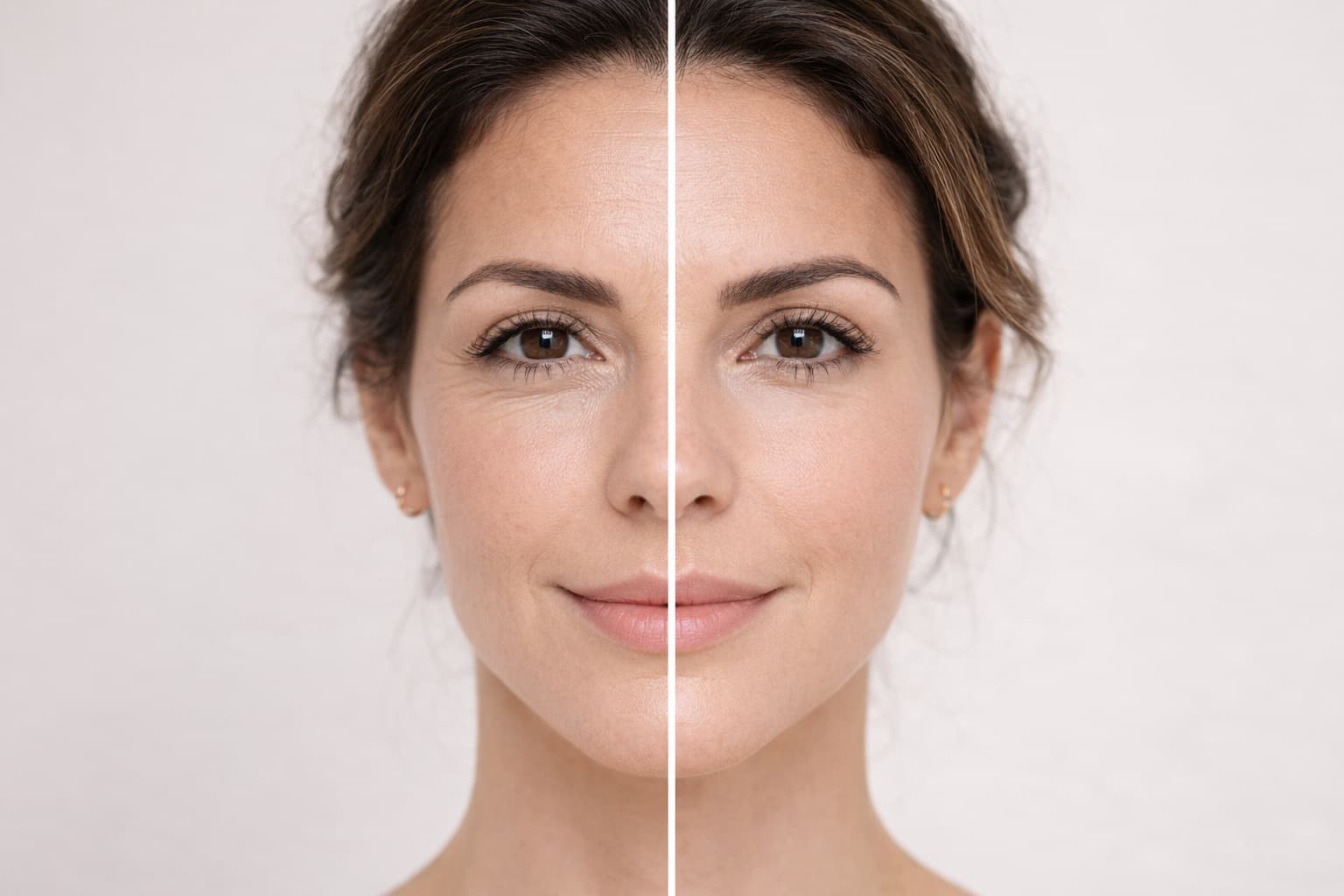 Médica explicando o mecanismo de ação da toxina botulínica em paciente